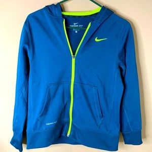 Nike Blue with Neon Sports Sweater Size Large